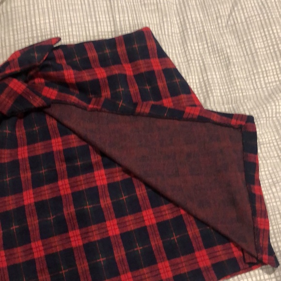 Plaid faux wrap skirt - Picture 3 of 4